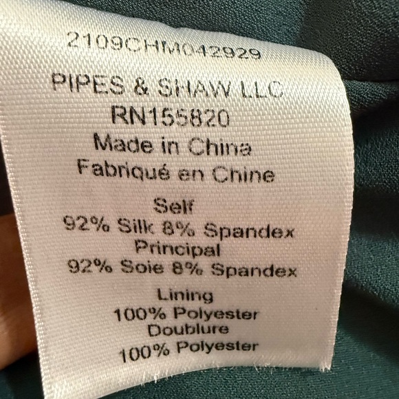 Veronica Beard Casela Silk Rouched Sleeveless Dress in Green Size 6 - Picture 12 of 12